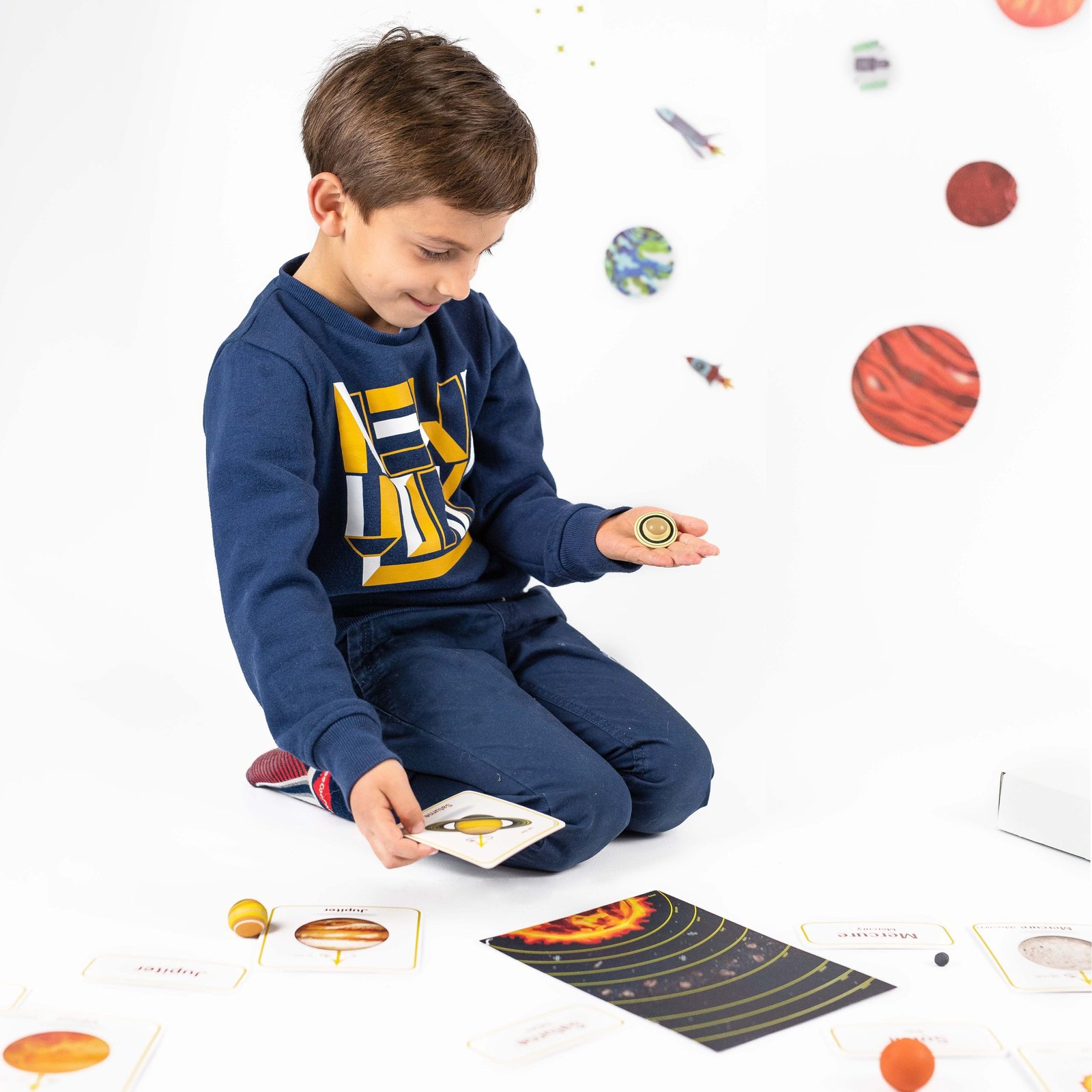 Systeme Solaire Enfant avec 61 Figurines en Feutre - BONNYCO | Jouet Fille  Garcon, Jouet Enfant Jouets d'Activité et de Développement Jouet Montessori