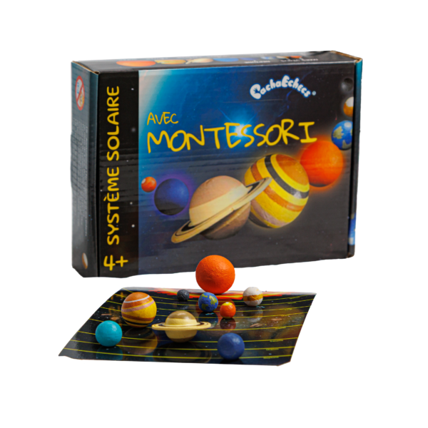 PACHA ECHECS® - Jeu de Planètes du Système Solaire Montessori - Matériel éducatif - Espace - Kit complet avec cartes et figurines miniatures - Maquette galaxie - Jouet sensoriel Planétarium - Astronomie – Image 2