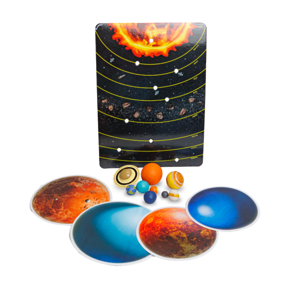 PACHA ECHECS® - Jeu de Planètes du Système Solaire Montessori - Matériel éducatif - Espace - Kit complet avec cartes et figurines miniatures - Maquette galaxie - Jouet sensoriel Planétarium - Astronomie – Image 6