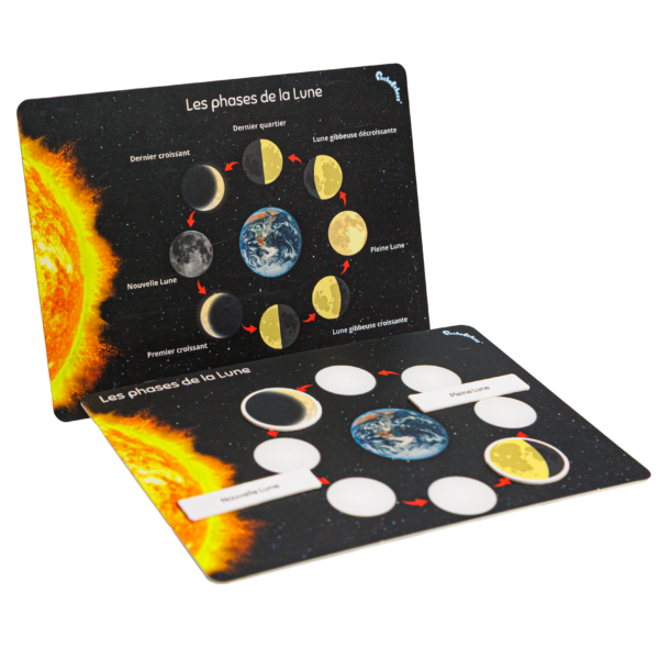 PACHA ECHECS® - Jeu de Planètes du Système Solaire Montessori - Matériel éducatif - Espace - Kit complet avec cartes et figurines miniatures - Maquette galaxie - Jouet sensoriel Planétarium - Astronomie – Image 8
