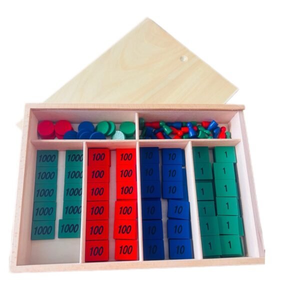 Kit Montessori Timbres en Bois : Apprendre les Mathématiques - Outil pédagogique – Image 3