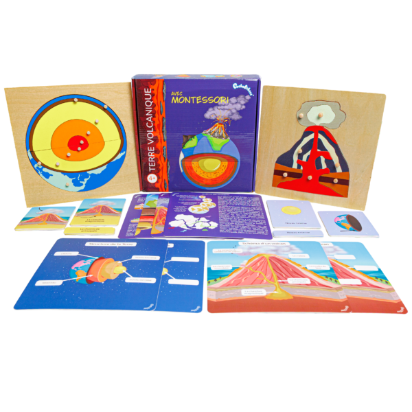 Jeu Montessori terre volcanique Pacha Echecs